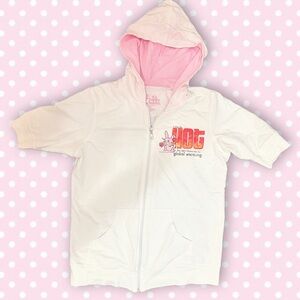 Y2K happy bunny t shirt zip up hoodie